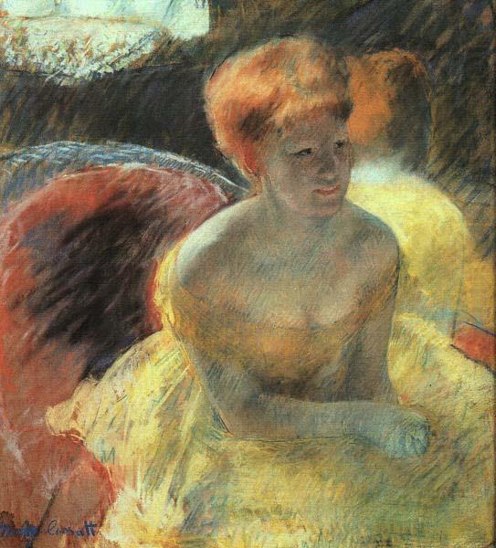 Lydia at the Theatre, Mary Cassatt